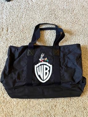 Warner Bros Vintage Bugs Bunny 1991 Black Tote Bag